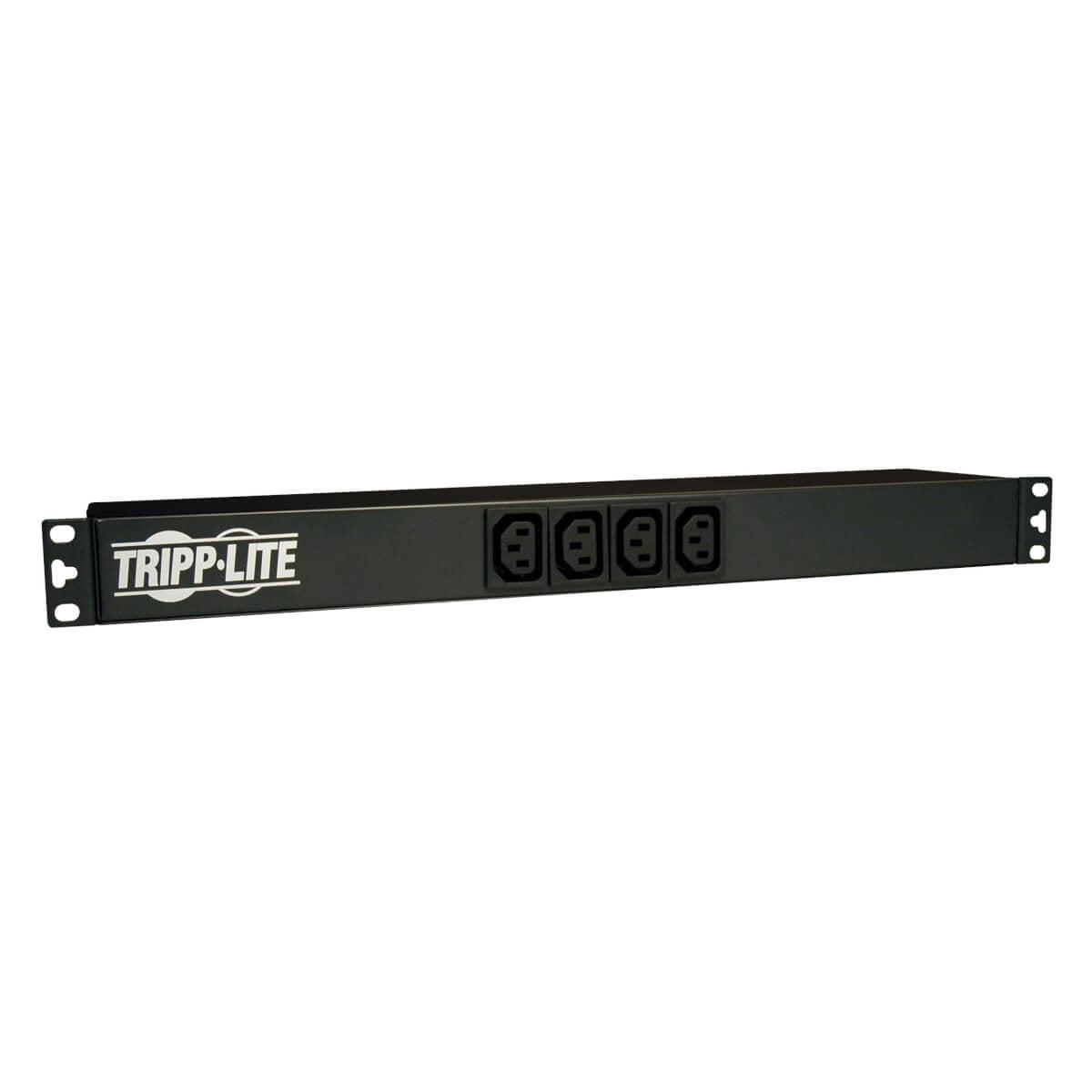 Tripp Lite Pdunv 1.9-3.8Kw Single-Phase 120-240V Basic Pdu, 14 Outlets (12 C13 & 2 C19), C20 With 5 Adapters, 10 Ft. (3.05 M) Cord, 1U Rack-Mount