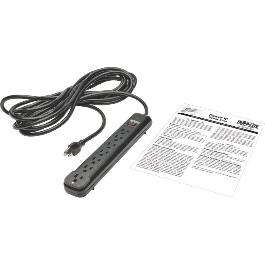 Tripp Lite Power It! Black 7 Ac Outlet(S) 120 V 7.62 M