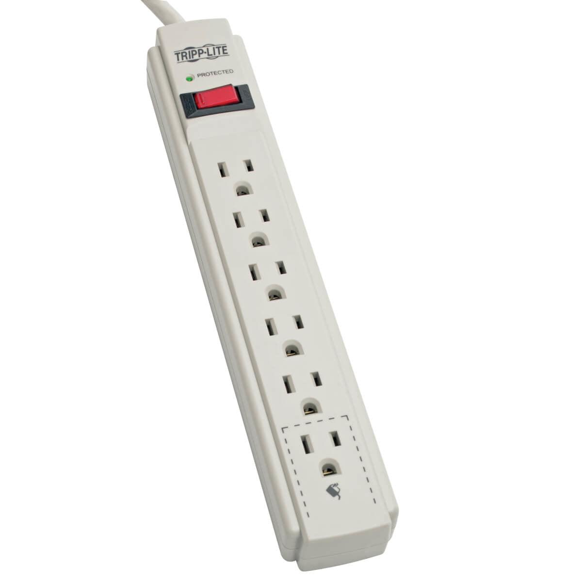 Tripp Lite Protect It! 6-Outlet Surge Protector, 4-Ft. Cord, 790 Joules