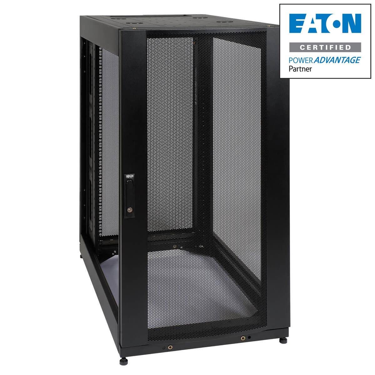 Tripp Lite Sr25Ubexp 25U Smartrack Standard-Depth Half-Height Rack Enclosure, Expansion Version, No Side Panels