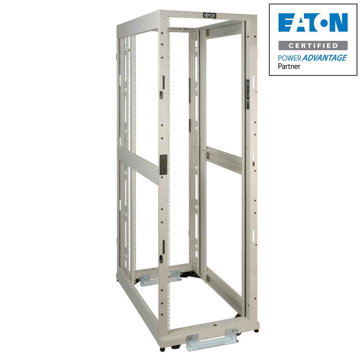 Tripp Lite Sr42Uwexpndnr3 Smartrack 42U Standard-Depth 4-Post Premium Open Frame Rack, White