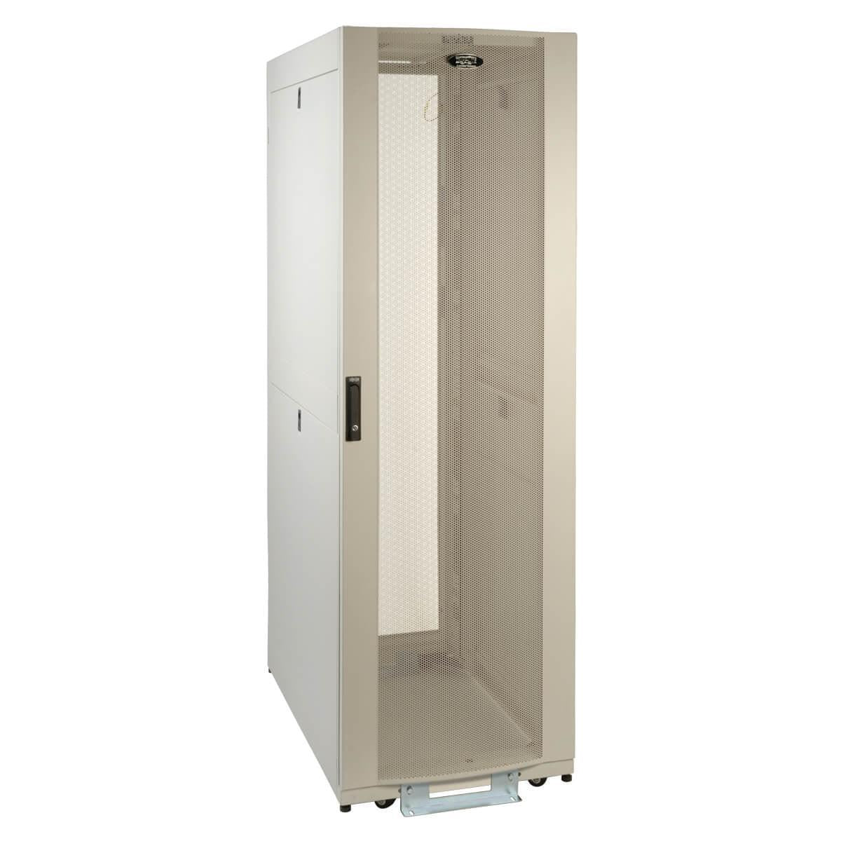 Tripp Lite Sr42Uwsp1 42U Smartrack White Standard-Depth Rack Enclosure Cabinet With Doors, Side Panels & Shock Pallet Packaging