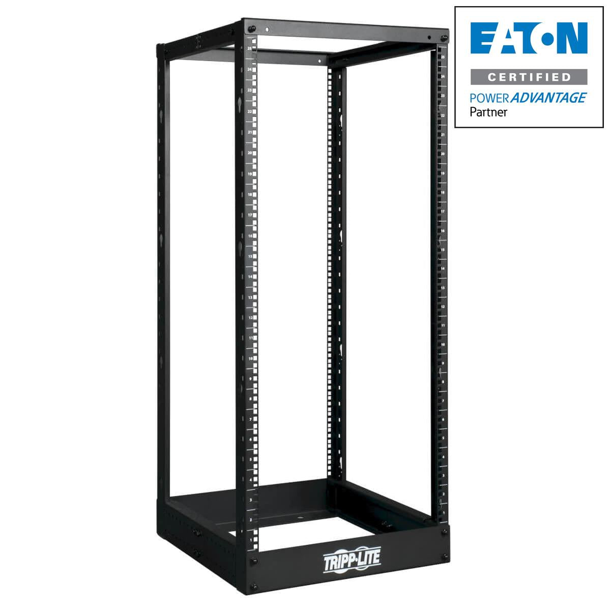 Tripp Lite Sr4Post25 25U Smartrack 4-Post Open Frame Rack - Organize And Secure Network Rack Equipment