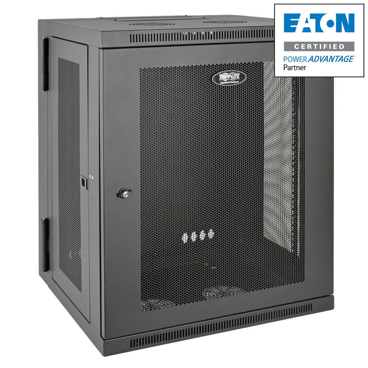 Tripp Lite Srw15Us Smartrack 15U Low-Profile Switch-Depth Wall-Mount Half-Height Rack Enclosure, Hinged Back