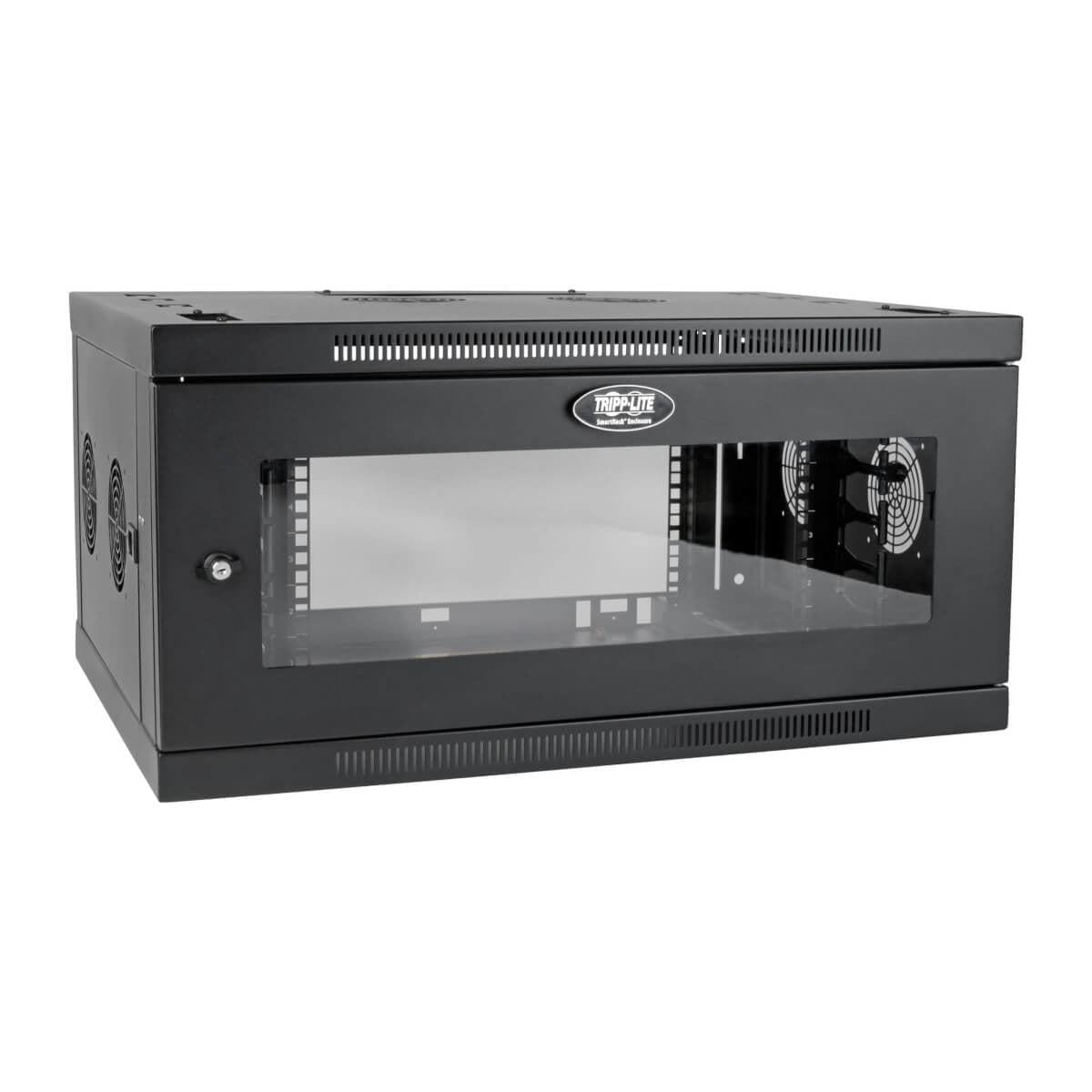 Tripp Lite Srw6Udpgvrt Smartrack 6U Low-Profile Switch-Depth-Plus Wall-Mount Mini Rack Enclosure, Wide, Acrylic Window
