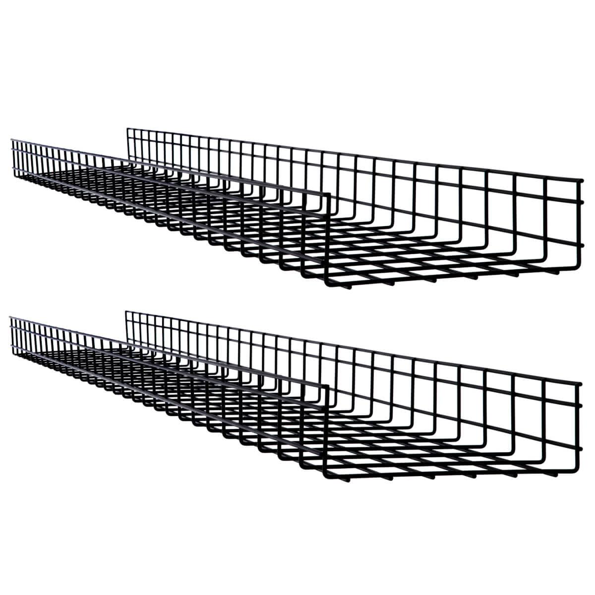 Tripp Lite Srwb12410X2Str Wire Mesh Cable Tray - 300 X 100 X 1500 Mm (12 In. X 4 In. X 5 Ft.), 2-Pack