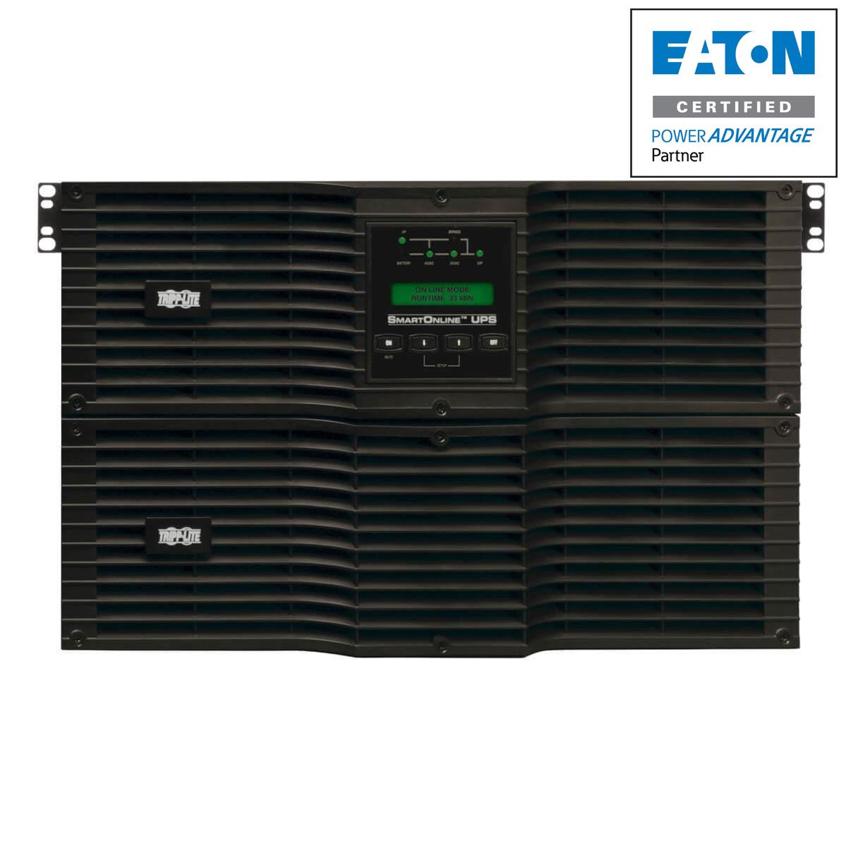 Tripp Lite Su10000Rt3Ug Smartonline 200-240V 10Kva 9Kw Double-Conversion Ups, 6U, Extended Run, Network Card Slot, Usb, Db9, Bypass Switch,C19