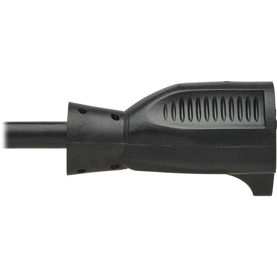 Tripp Lite Safe-It Antibacterial Hospital-Grade Extension Cord, 5-15P To 5-15R - Green Dot, 13A, 125V, 16 Awg, Black, 6 Ft. (1.8 M)