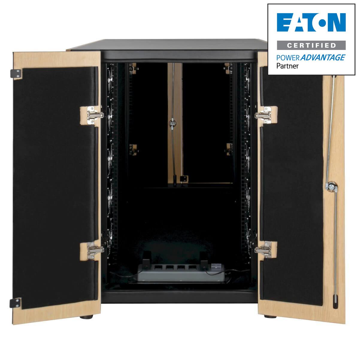 Tripp Lite Srq18U Sound Proof Rack Cabinet 18U Freestanding Rack Beige, Black