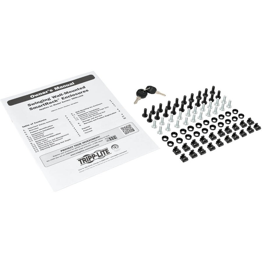 Tripp Lite Srw12Usdp Smartrack 12U Ups-Depth Wall-Mount Small Rack Enclosure, Hinged Back