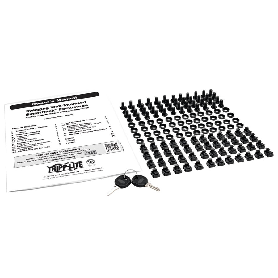 Tripp Lite Srw18Us13G Smartrack 18U Low-Profile Patch-Depth Wall-Mount Half-Height Rack Enclosure, Clear Acrylic Window, Hinged Back