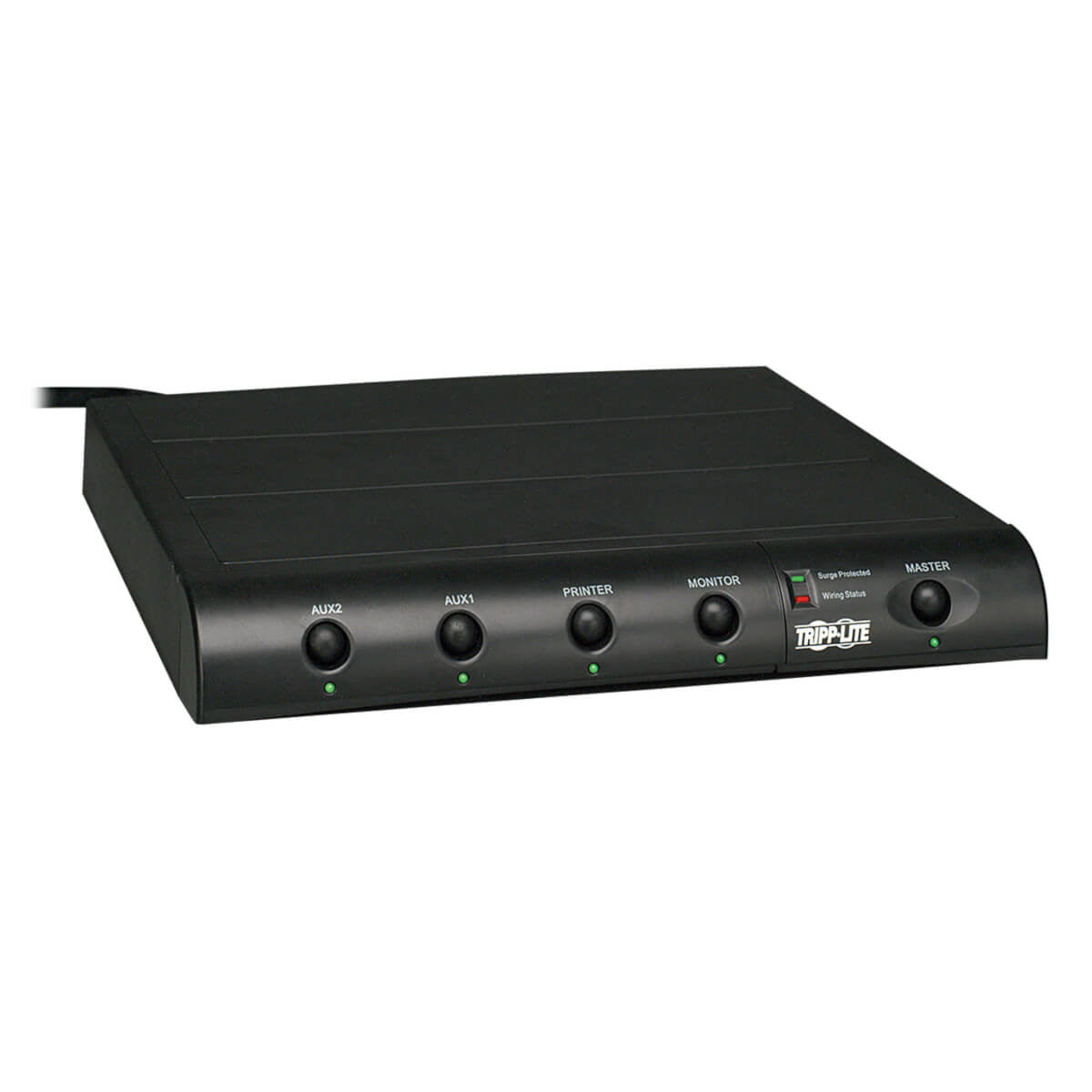 Tripp Lite Touchmaster 6-Outlet Under-Monitor Surge Protector, 6-Ft. Cord, 1440 Joules, Tel/Modem Protection