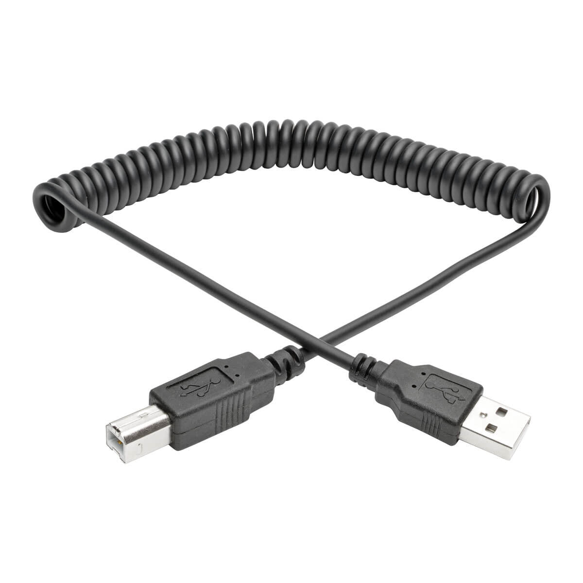 Tripp Lite U022-006-Coil Usb 2.0 A/B Coiled Cable (M/M), 6 Ft. (1.83 M)