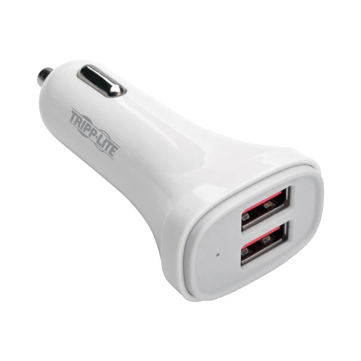 Tripp Lite U280-C02-S2 Dual-Port Usb Car Charger For Tablets And Cell Phones, 5V 4.8A (24W)