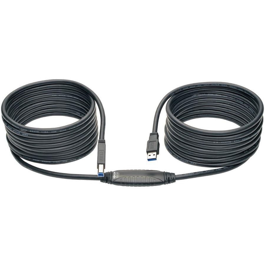Tripp Lite U328-025 Usb 3.0 Superspeed Active Repeater Cable (Ab M/M), 25 Ft. (7.62 M)