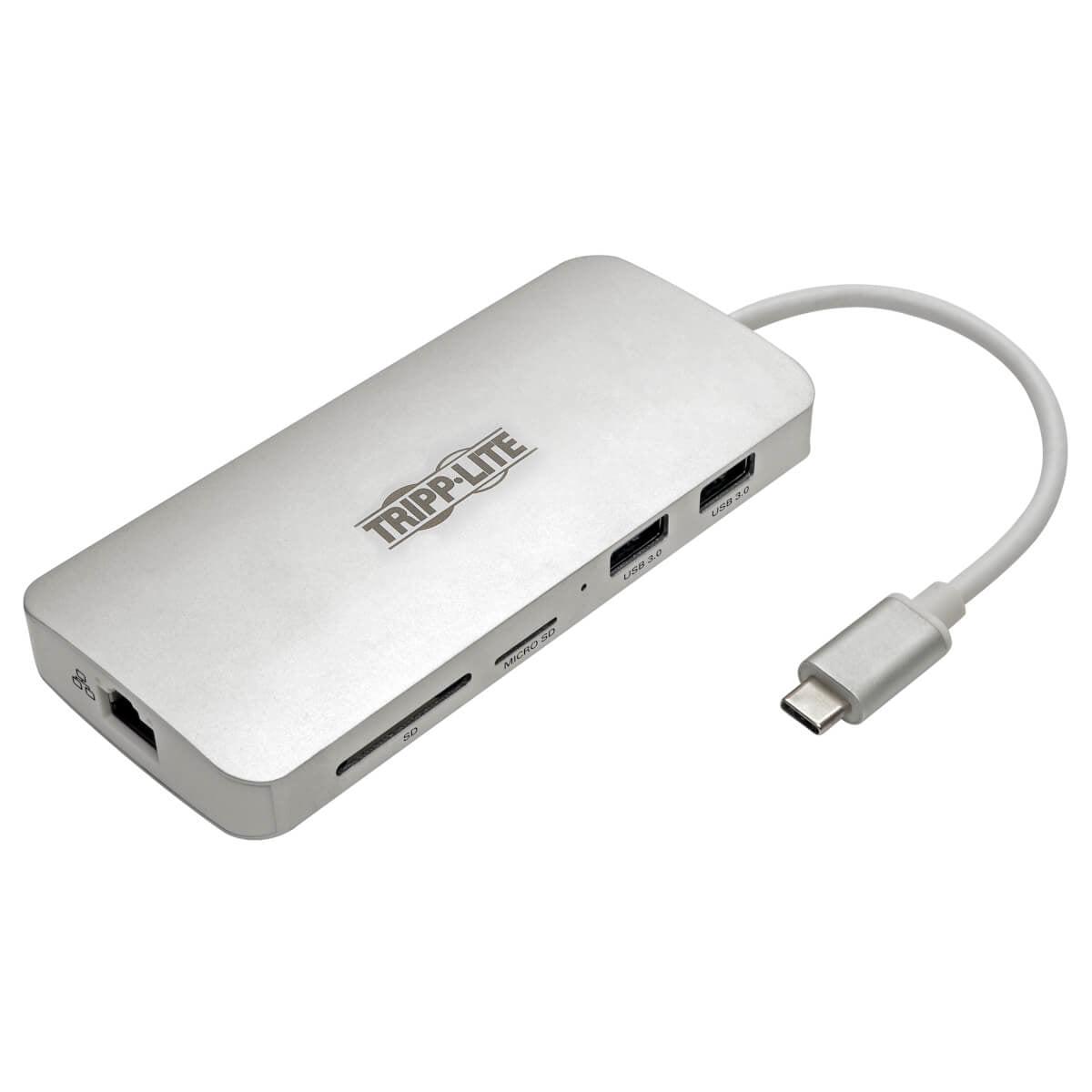 Tripp Lite U442-Dock11-S Usb-C Dock - 4K Hdmi, Usb 3.2 Gen 1, Usb-A/C Hub, Gbe, Memory Card, 60W Pd Charging