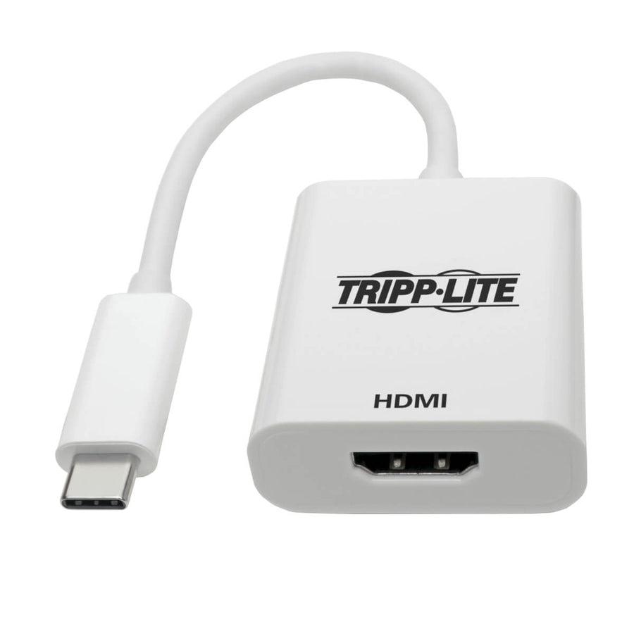 Tripp Lite U444-06N-Hd4K6W Usb-C To Hdmi Adapter (M/F) - 4K 60 Hz, Hdcp 2.2, White