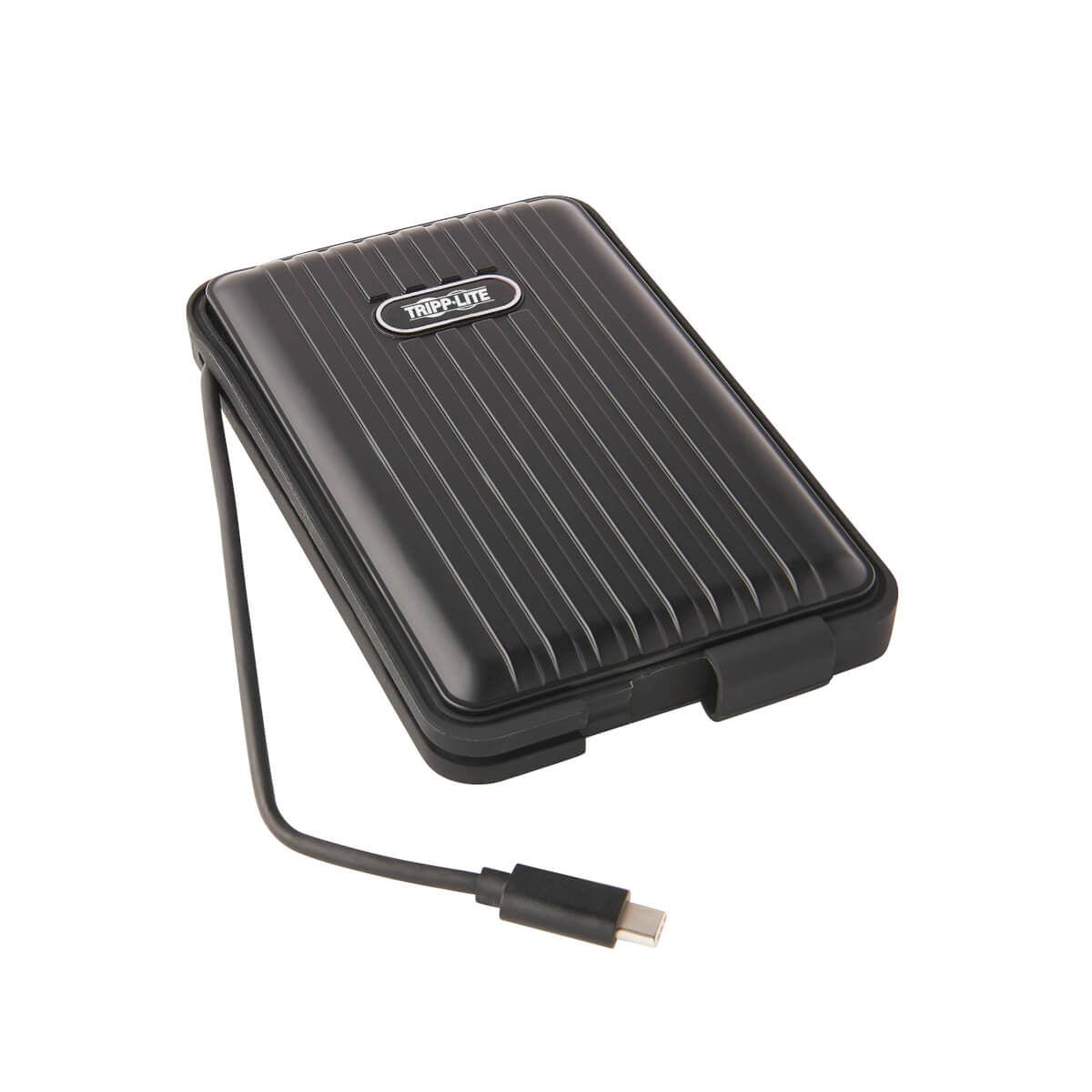 Tripp Lite U457-025-G2-Wpb Usb-C To Sata Ssd/Hdd Enclosure Adapter - Usb 3.1 Gen 2 (10 Gbps), Thunderbolt 3, Ip66 Rated, Uasp