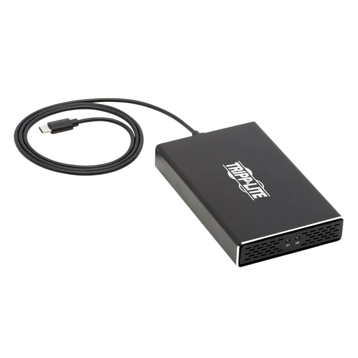 Tripp Lite U457-2M2-Satag2 Usb-C To Dual M.2 Sata Ssd/Hdd Enclosure Adapter - Usb 3.1 Gen 2 (10 Gbps), Thunderbolt 3, Uasp, Raid