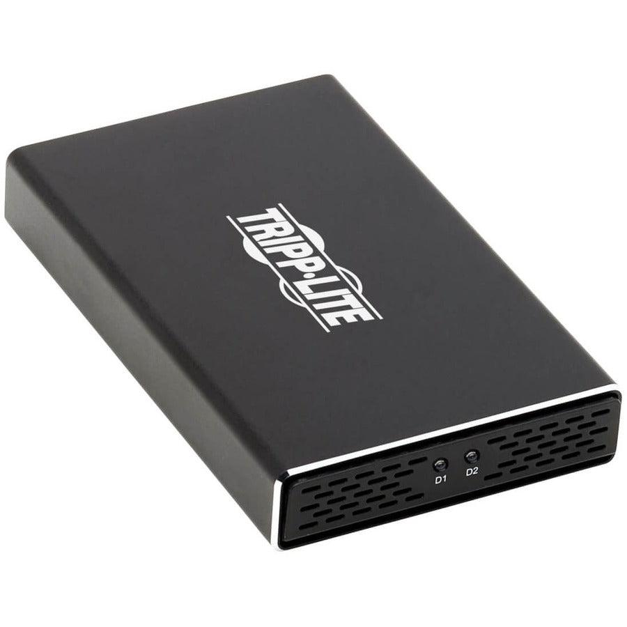 Tripp Lite U457-2M2-Satag2 Usb-C To Dual M.2 Sata Ssd/Hdd Enclosure Adapter - Usb 3.1 Gen 2 (10 Gbps), Thunderbolt 3, Uasp, Raid
