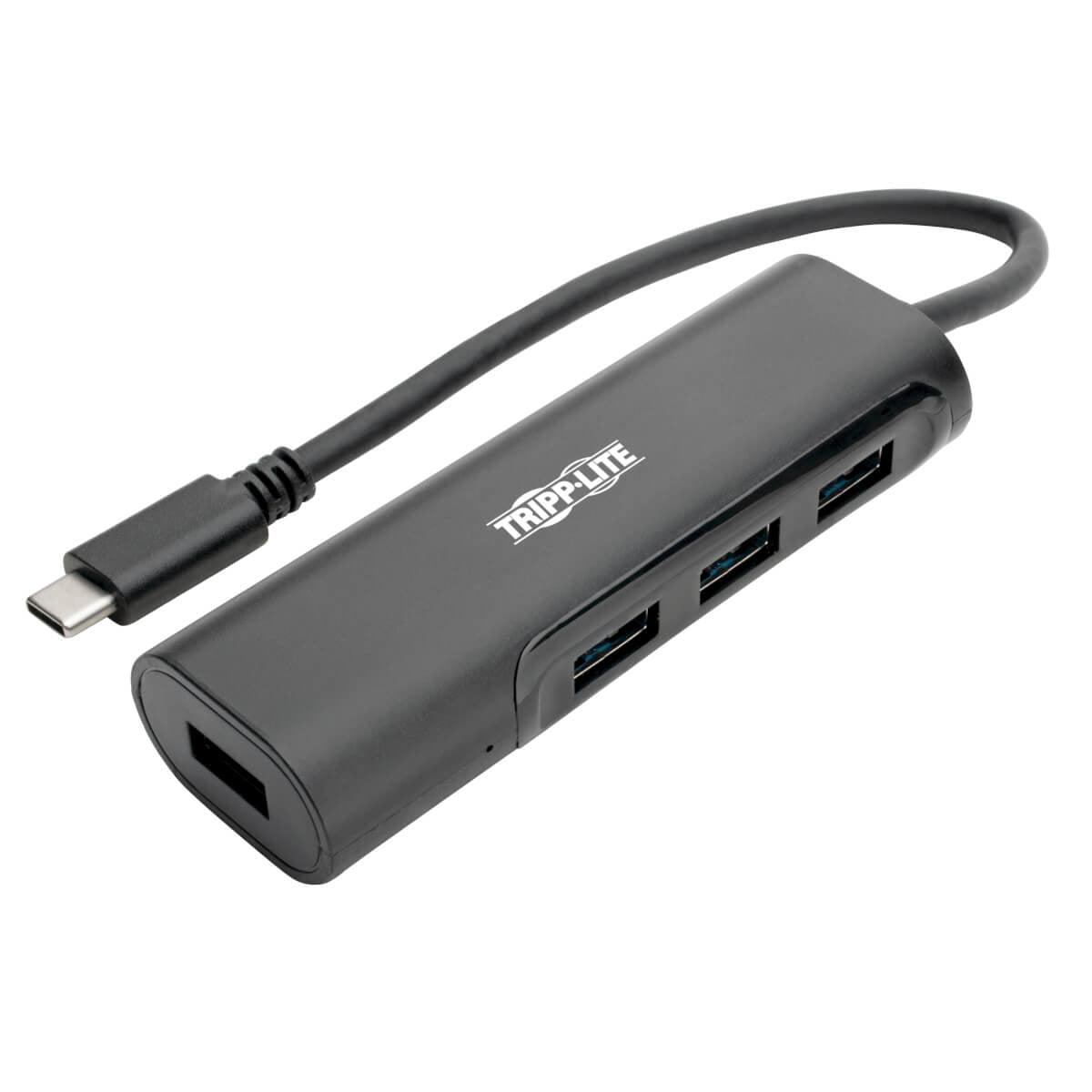 Tripp Lite U460-004-4Ab 4-Port Usb-C Hub, Usb-C To 4X Usb-A Ports, Usb 3.0, Black