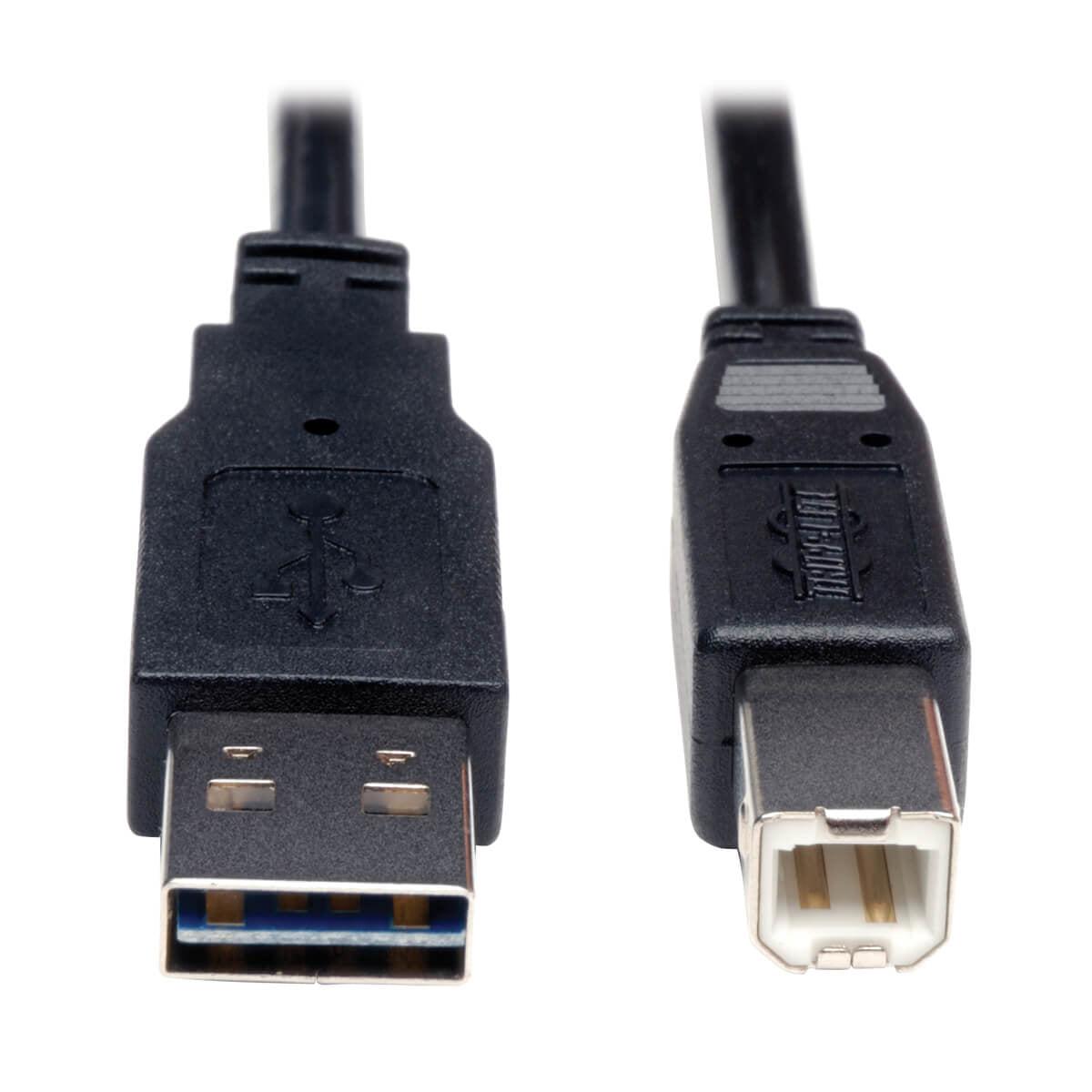 Tripp Lite Ur022-006 Universal Reversible Usb 2.0 Cable (Reversible A To B M/M), 6 Ft. (1.83 M)