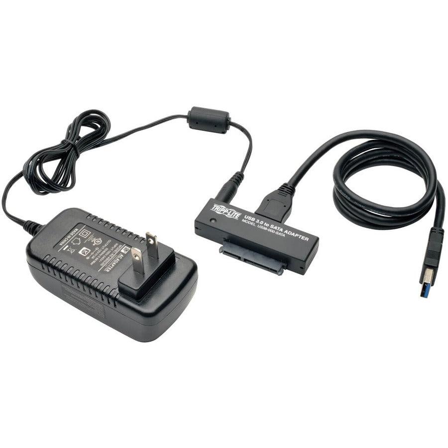 Tripp Lite Usb 3.0 Superspeed To Sata Iii Adapter For 2.5In Or 3.5In Sata Hard Drives