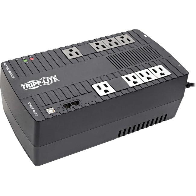 Tripp Lite by Eaton 700VA 350W Line-Interactive UPS - 8 NEMA 5-15R Outlets, AVR, 120V, 50/60 Hz, USB, Desktop/Wall Mount AVR700U