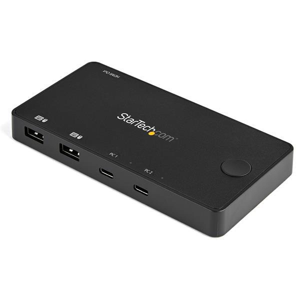 USB C KVM Switch 4K - 2 Port HDMI Desktop Switcher | Tecisoft SV211HDUC