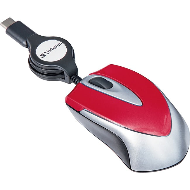 Usb-C Red Mini Optical Mouse,
