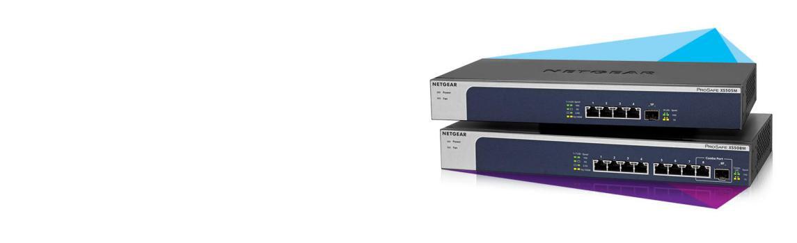 Unmanaged Switch 10-Gigabit Multi-Gigabit - 5-Port Ethernet Switch | NETGEAR XS505M-100NAS