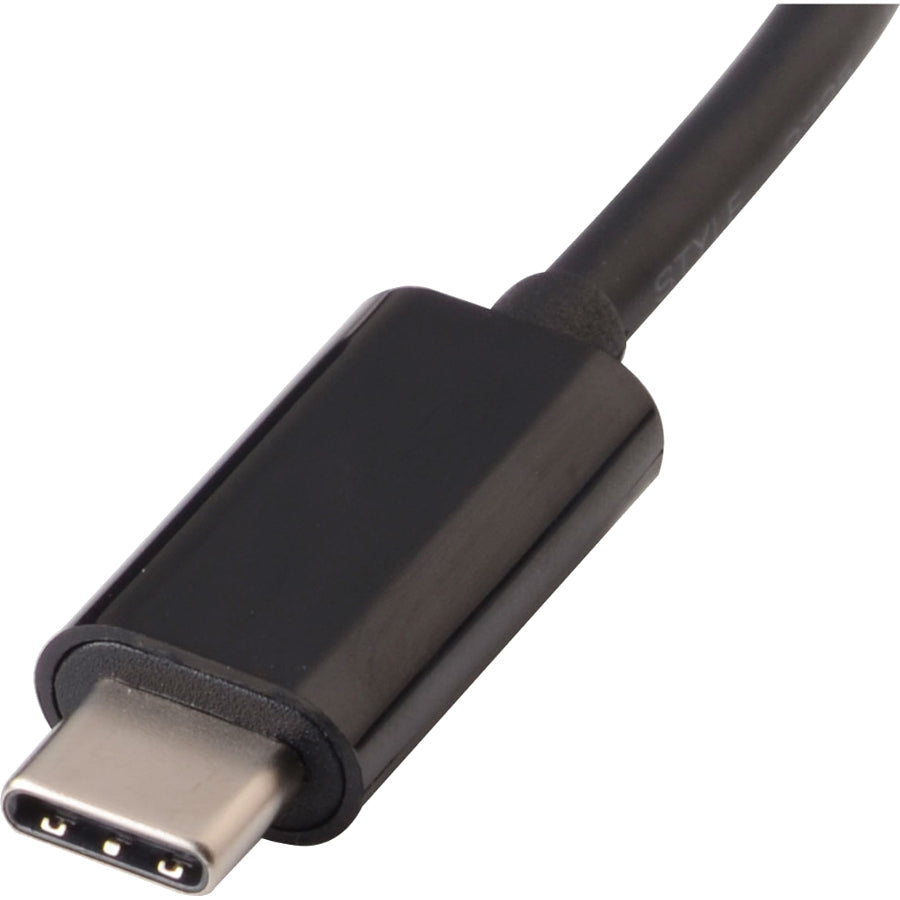 V7 Black USB Video Adapter USB-C Male to RJ45 Male V7UCRJ45-BLK-1E