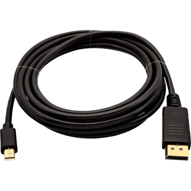 V7 Black Video Cable Mini DisplayPort Male to DisplayPort Male 3m 10ft V7MDP2DP-03M-BLK-1E
