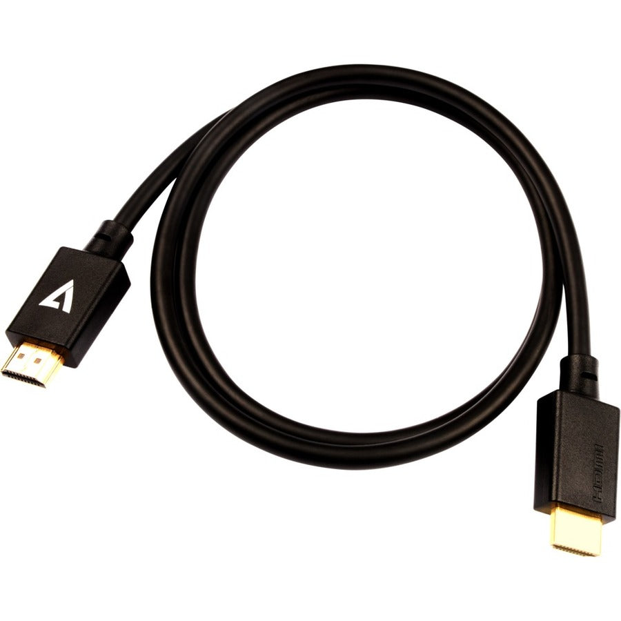 V7 Black Video Cable Pro HDMI Male to HDMI Male 1m 3.3ft V7HDMIPRO-1M-BLK