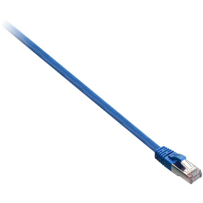 V7 Blue Cat5e Shielded (STP) Cable RJ45 Male to RJ45 Male 0.5m 1.6ft V7E2C5S-50CM-BLS-N