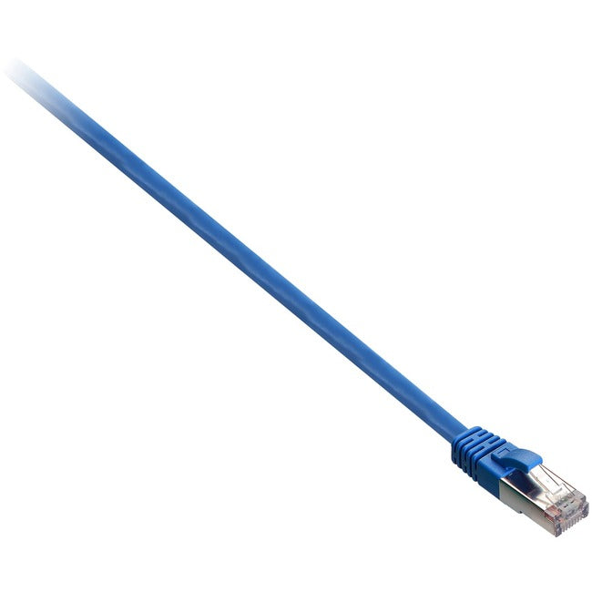 V7 Blue Cat5e Shielded (STP) Cable RJ45 Male to RJ45 Male 2m 6.6ft V7E2C5S-02M-BLS-N