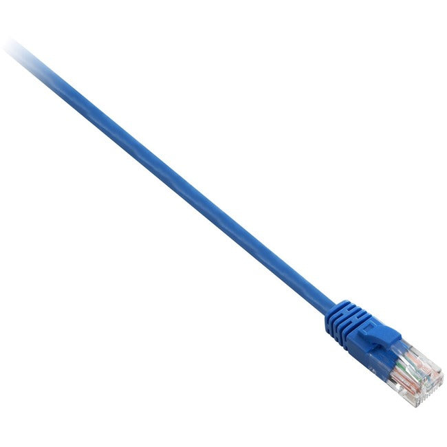 V7 Blue Cat5e Unshielded (UTP) Cable RJ45 Male to RJ45 Male 0.3m 1ft CAT5UTP-01F-BLU