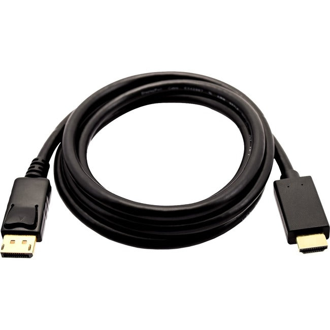 V7 DisplayPort 1.2 Male to HDMI 1.4 Male 21.6 Gbps 4K UHD 2m/6.6ft Black V7DP2HD-02M-BLK-1E