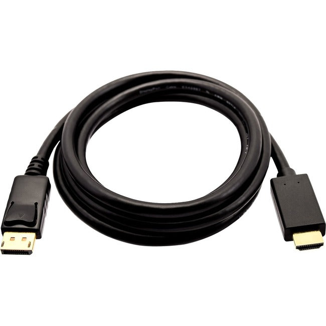 V7 DisplayPort 1.2 Male to HDMI 1.4 Male 21.6 Gbps 4K UHD 3m/10ft Black V7DP2HD-03M-BLK-1E