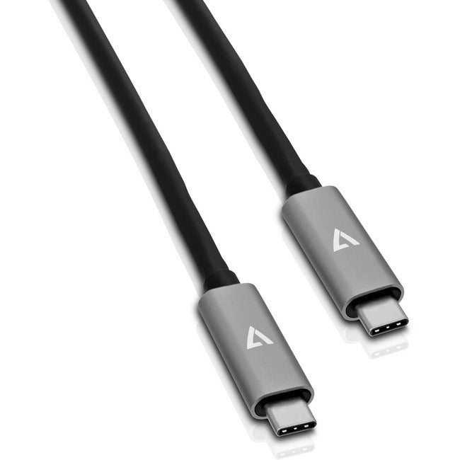 V7 Grey USB Cable USB-C Male to USB-C Male 2m 6.6ft V7UCC-2M-ALUGR-1EC