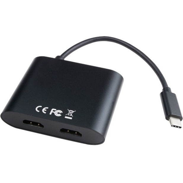 V7 HDMI/USB-C Audio/Video Adapter V7UC-2HDMI-BLK