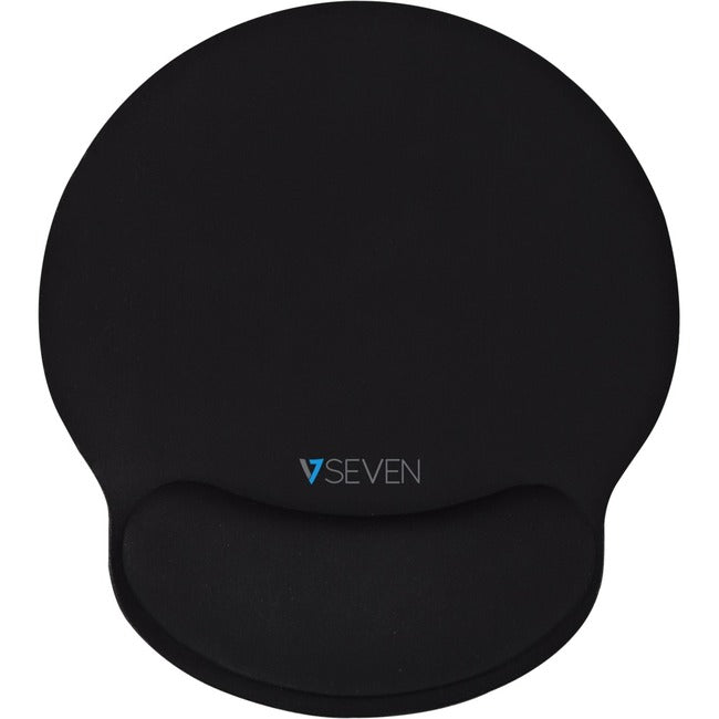 V7 Memory Foam Mouse Pad with Wrist Rest, memory foam, ergo wrist support, non-skid bottom, wrist rest MP03BLK