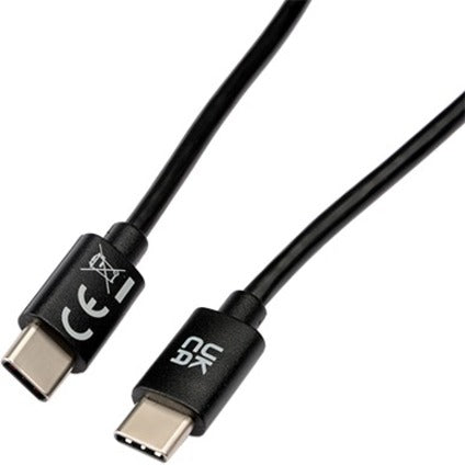 V7 USB-C Male to USB-C Male Cable USB 2.0 480 Mbps 3A 1m/3.3ft Black V7USB2C-1M