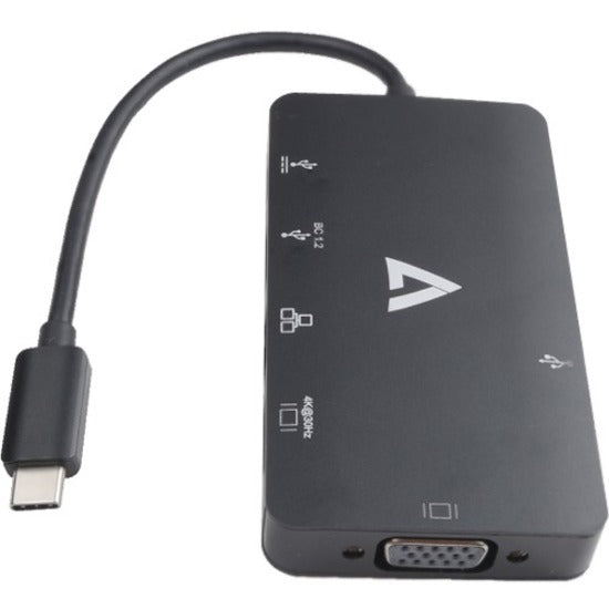 V7 V7UC-U3CRJ45HDVG-BLK Docking Station