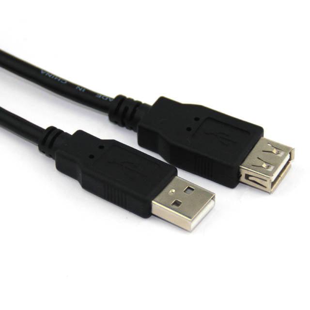Vcom Cu202-B-6Feet 6Ft Usb 2.0 Type A Male To Usb 2.0 Type A Female Extension Cable (Black)