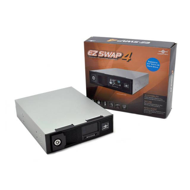 Vantec Ez Swap4 Mrk-401St-Bk 3.5 Inch Sata Trayless Mobile Rack W/Lcd And Fan