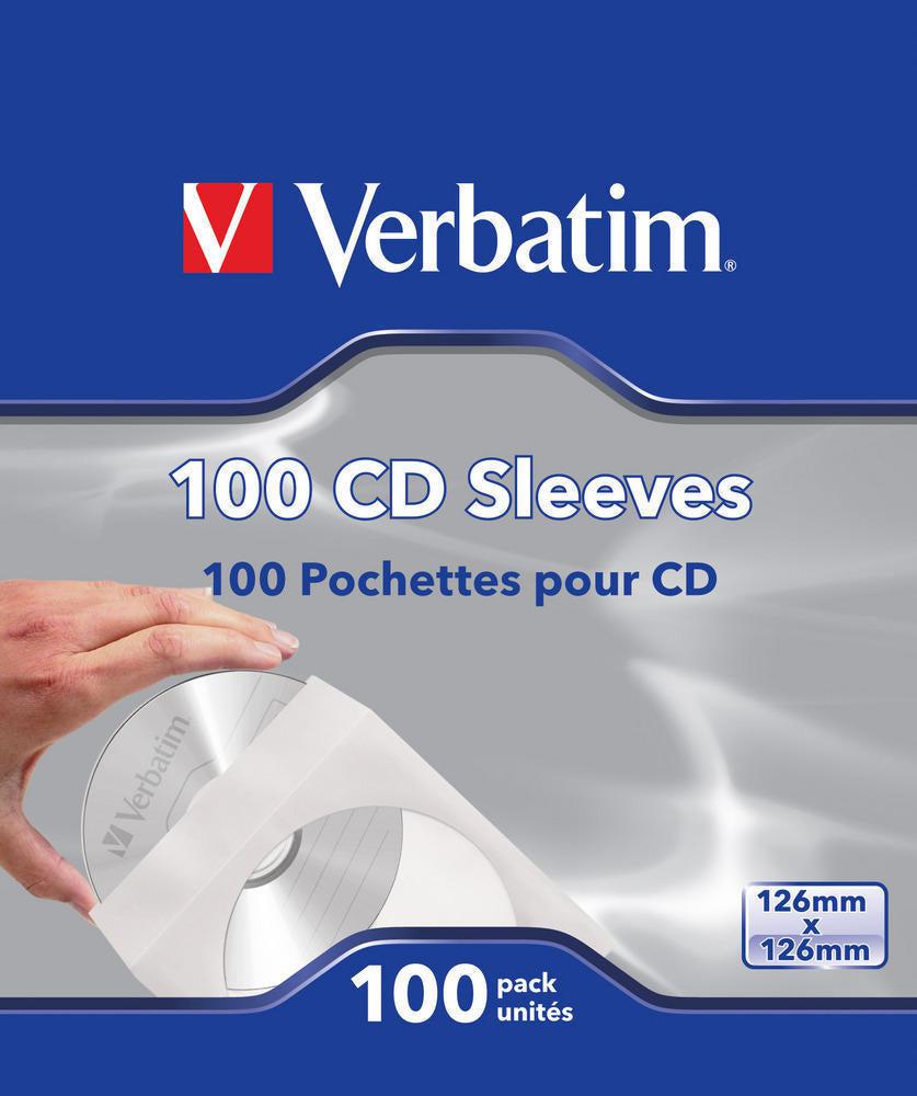 Verbatim Cd Sleeves (Paper) 100Pk