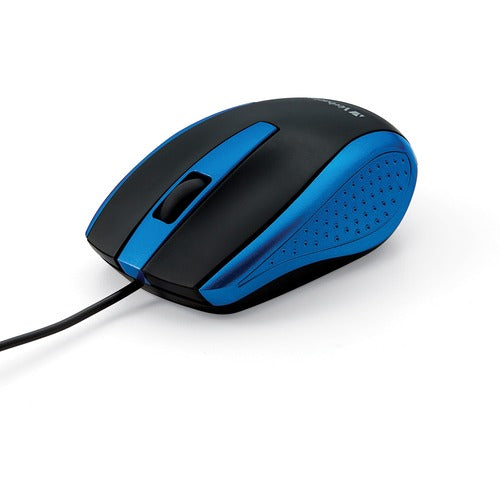 Verbatim Corded Notebook Optical Mouse - Blue - Optical - Cable 99743