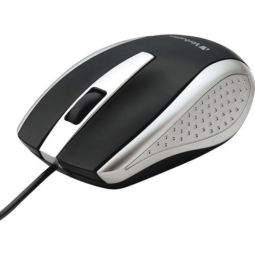 Verbatim Corded Notebook Optical Mouse - Silver - Cable - Scroll Wheel - 3 Button(S) 99741