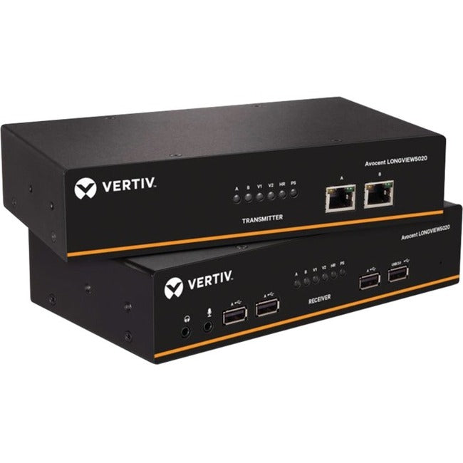 Vertiv Avocent LongView - Dual Monitor, USB, Audio, CATx up to 100m / 330ft LV5020P-001